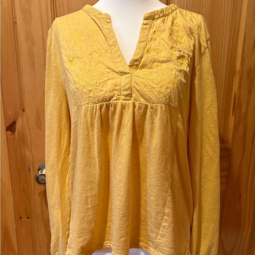 Lucky Brand Sunlit Yellow Tunic